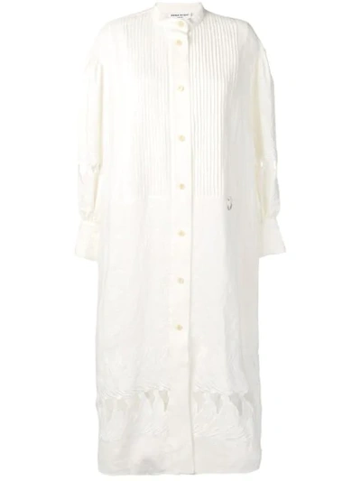 Sonia Rykiel Cut Out Details Shirt Dress - White