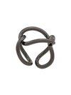 Federica Tosi Interlinked Looped Ring In Silver