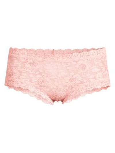 Hanky Panky Lace Boyshorts In Rosita Pink
