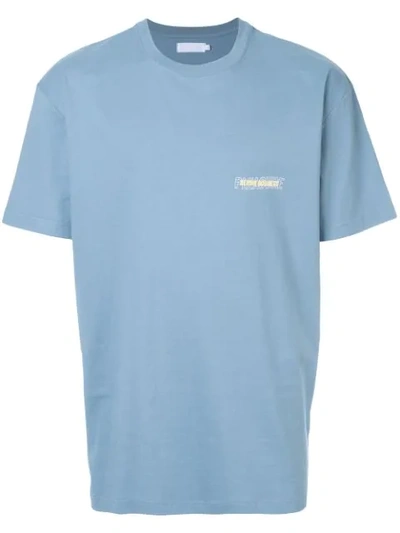 Off Duty 'pleasure Before Business' T-shirt In Blue