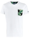 Mc2 Saint Barth Printed Patch Pocket T-shirt - White