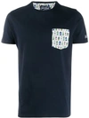 Mc2 Saint Barth Printed Patch Pocket T-shirt - Blue