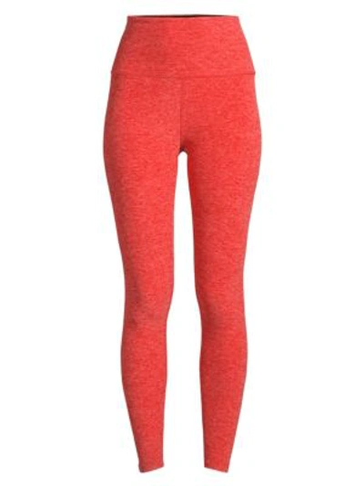 Beyond Yoga Spacedye Caught In The Midi High-waist Leggings In Scarlet Sun Sierra