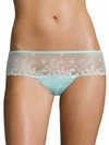 Simone Perele Eden Floral Lace Panties In Powder Blue