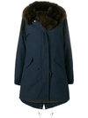 Liska Parka Mit Pelz - Blau In Blue