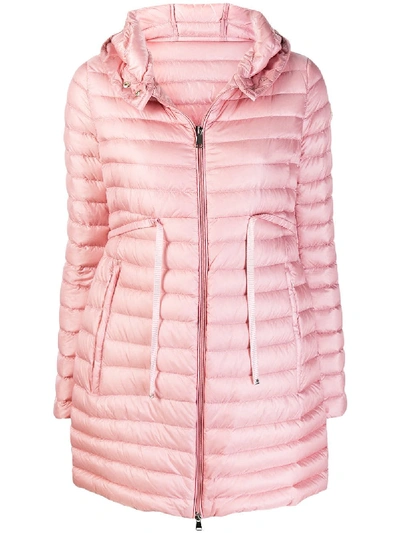 Moncler Hooded Padded Coat - Pink