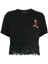 Alanui Hawaiian Girl Fringed T-shirt - Black