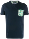 Mc2 Saint Barth Printed Patch Pocket T-shirt - Blue