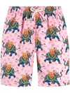 Mc2 Saint Barth Badeshorts Mit Elefanten-print - Rosa In Pink