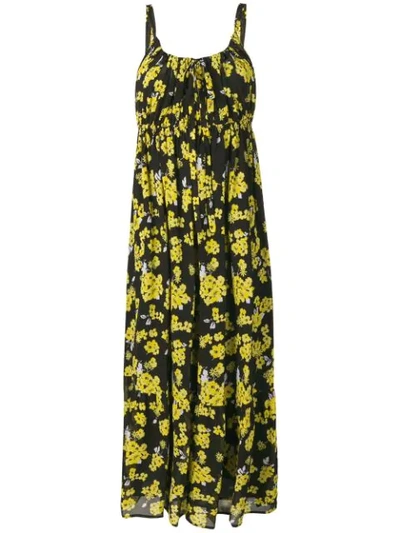 Michael Michael Kors Fleu Crepe Dress In Black