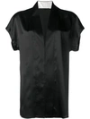 Haider Ackermann Satin V-neck Blouse - Black