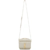 Saint Laurent White Patent Toy Vicky Camera Bag In 9207 White