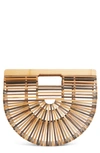 Cult Gaia Small Ark Bamboo Handbag - Brown In Multi