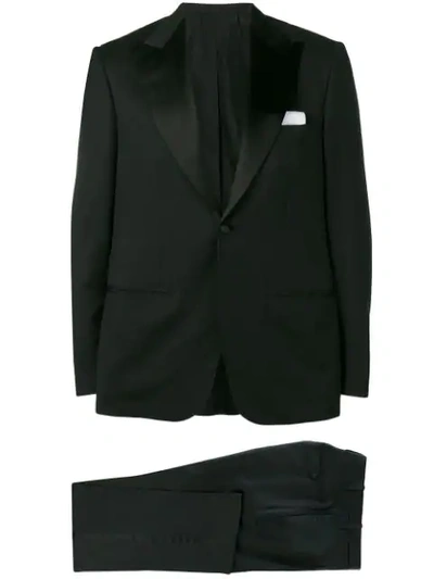 Kiton Classic Dinner Suit In Black