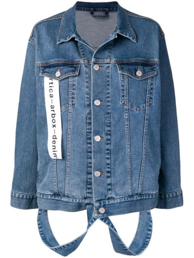 Artica Arbox Logo Denim Jacket In Blue