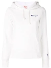 Champion Embroidered Logo Hoodie In White