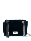 Jimmy Choo Helia Shoulder Bag In Blau