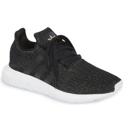 Adidas Originals Swift Run Sneaker In Black/ Black