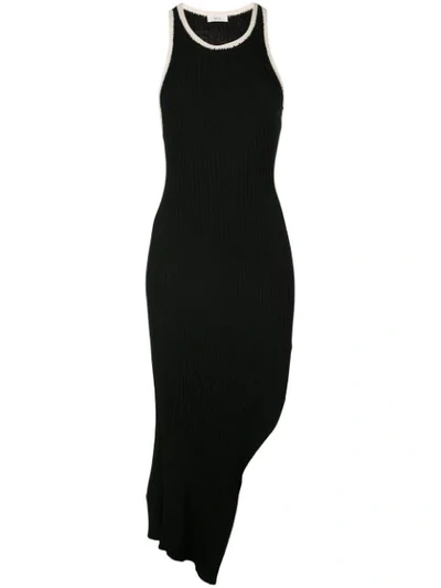 A.l.c Annina Ribbed Tank Dress In Black/natural