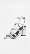 Rebecca Minkoff Apolline Strappy Sandals In Silver