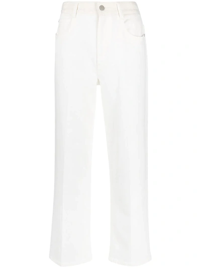 Stella Mccartney High-rise Straight-leg Jeans In Ivory