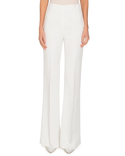Andrew Gn Classic Boot-cut Pants In White