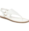 Vince Pharis Flat Leather Slingback Thong Sandals In Ivory