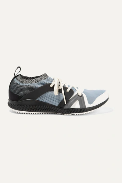 Adidas By Stella Mccartney Crazytrain Pro Lace-up Neoprene Running Sneakers In Blue