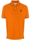 Kent & Curwen Embroidered Logo Polo Shirt In Orange