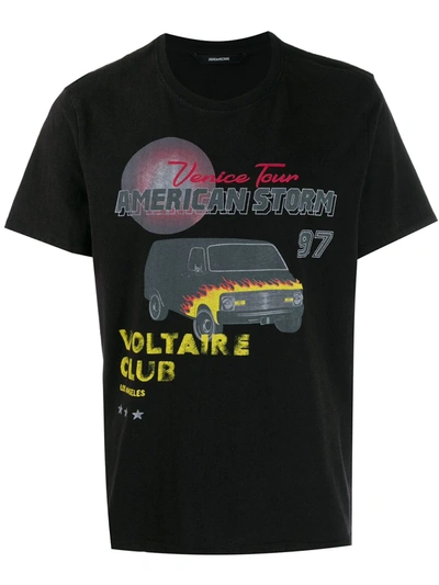 Zadig & Voltaire 'venice Tour' T-shirt In Black