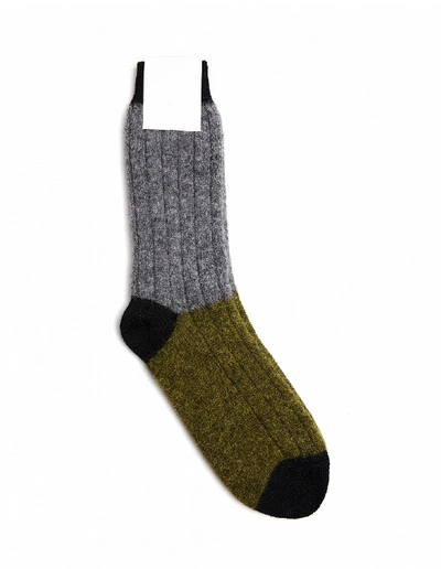 Haider Ackermann Wool Socks In Khaki