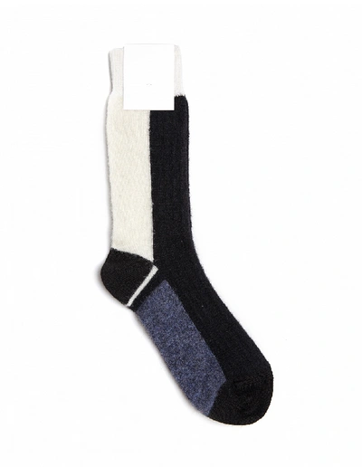 Haider Ackermann Wool Socks In Navy Blue