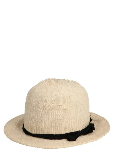 Yohji Yamamoto Straw Hat In Beige