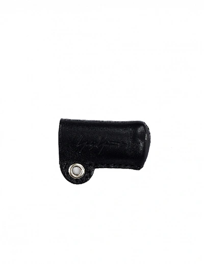 Yohji Yamamoto Leather Lighter Case In Black