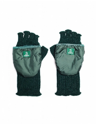 Undercover 'we Are Infinite' Green Mittens