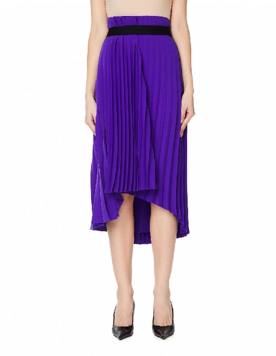 Balenciaga Purple Pleated Skirt