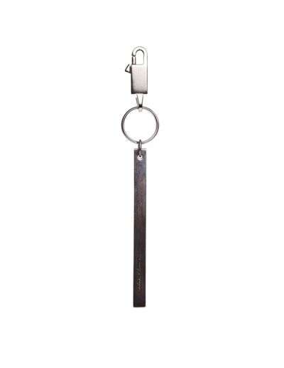 Rick Owens Small Barrette Keyring In Silver