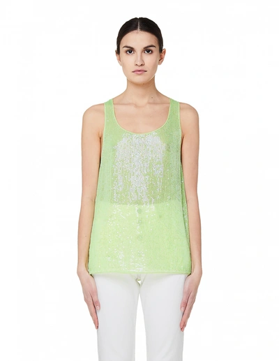 Ashish Green Sequin Embroidered Top