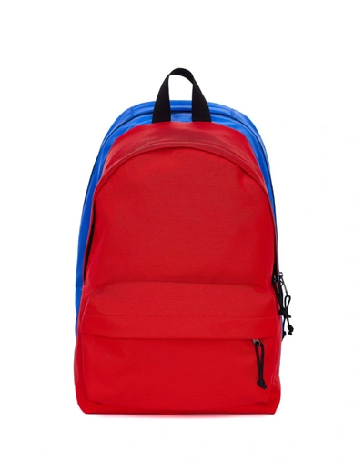 Balenciaga Red & Blue Db Pack Backpack In Multicolor