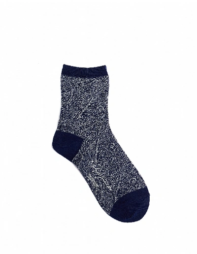 Yohji Yamamoto Blue Cotton Socks