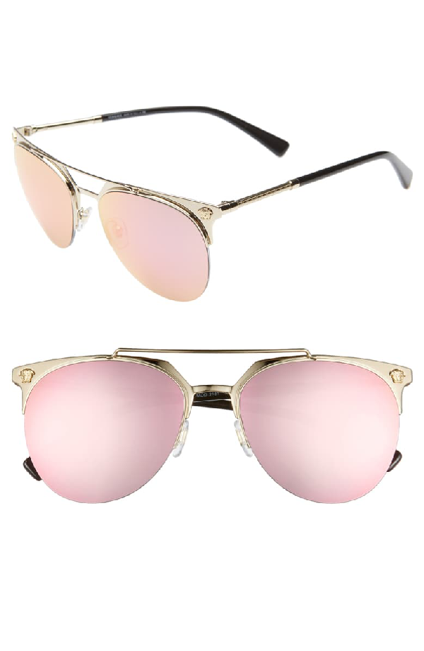 versace pink mirror sunglasses