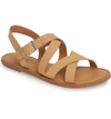 Toms Sicily Sandal In Honey Leather