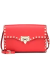 Valentino Garavani Medium Rockstud Leather Crossbody Bag In Red