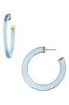 Argento Vivo Lucite Hoop Earrings In Blue