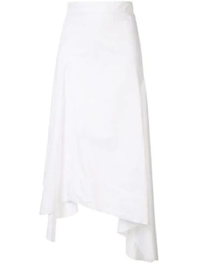 Walk Of Shame Asymmetric Skirt In White