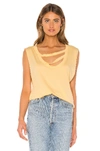 Lamade La Made Nolan Tank In Yellow. In Mellow Yellow