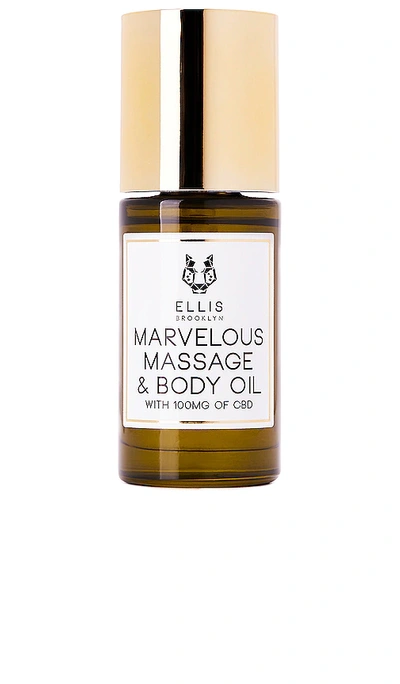 Ellis Brooklyn Marvelous Cbd Massage And Body Oil 1.0oz/ 30ml Pump In N,a