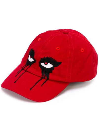 Haculla Moody Eyes Cap In Red