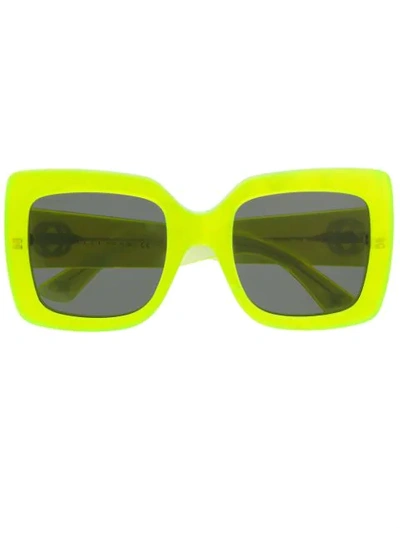 Gucci Square-frame Sunglasses In Green