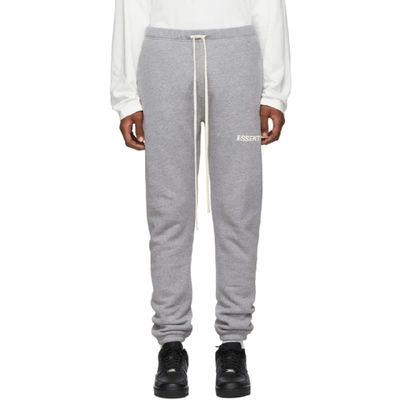 Essentials Grey Fleece Lounge Pants In 2003fmedgry